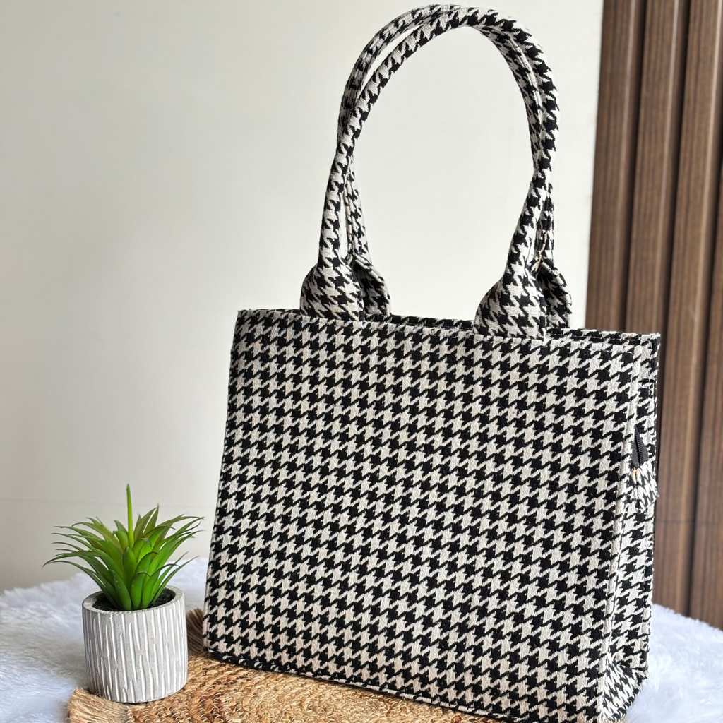 Timeless Check Tote