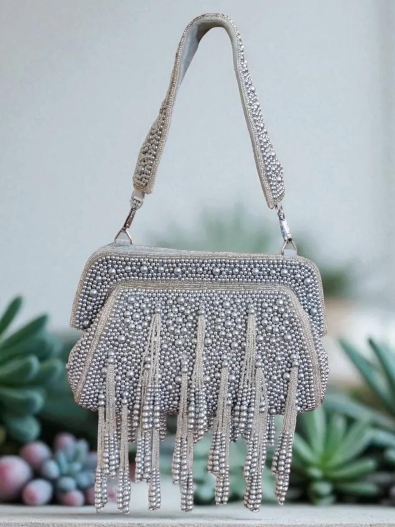 Amaira Tassels Clutch