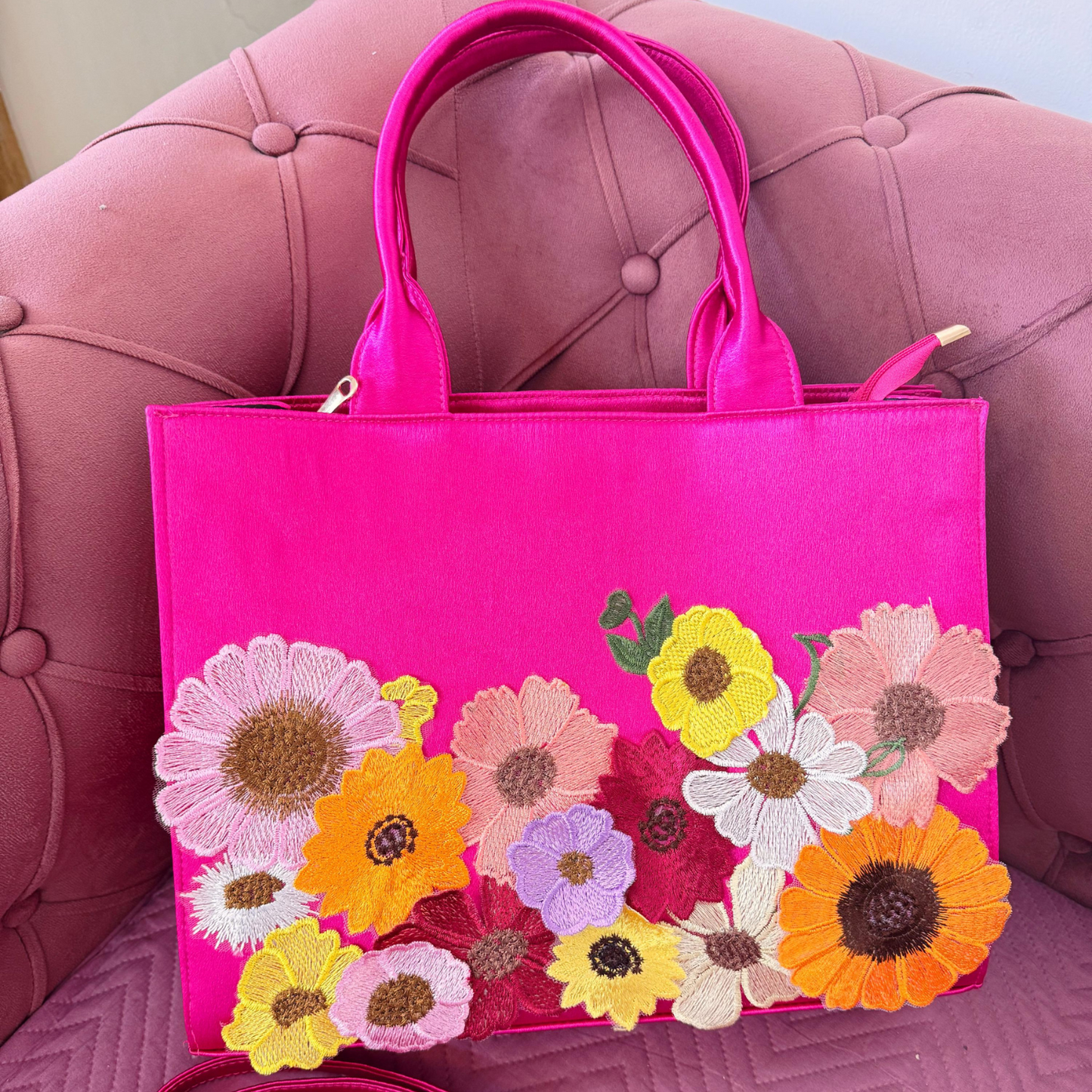 Fuchsia Bloom Tote Bag