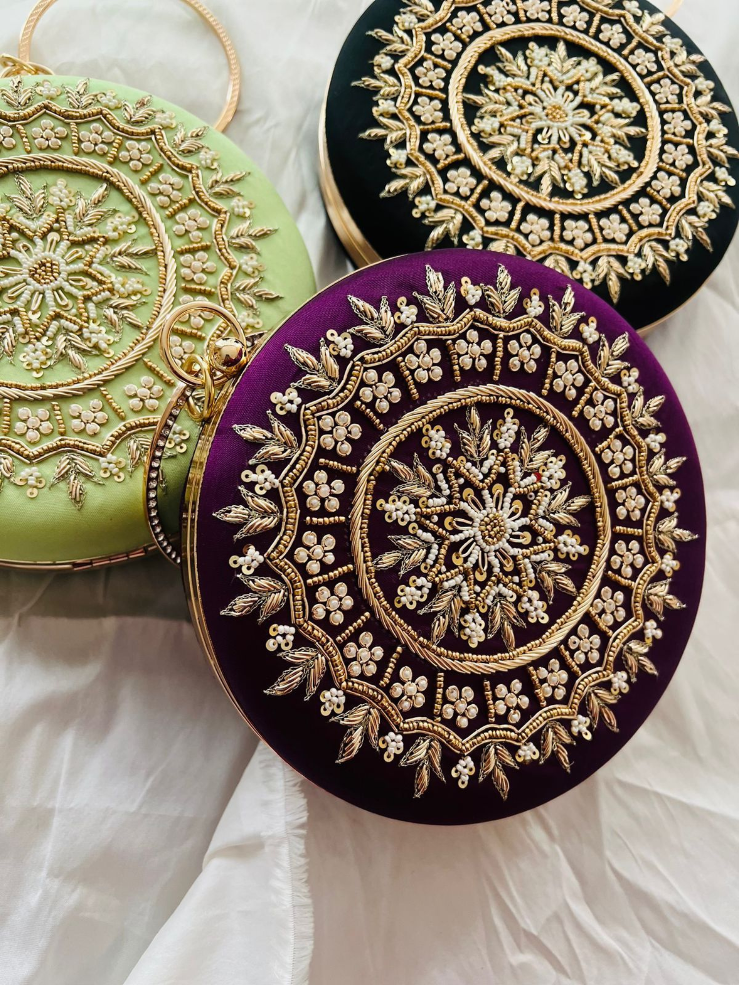 Noor Mandala Round Clutch