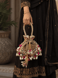 Royal Pearl & Bead Embroidered Potli Bag