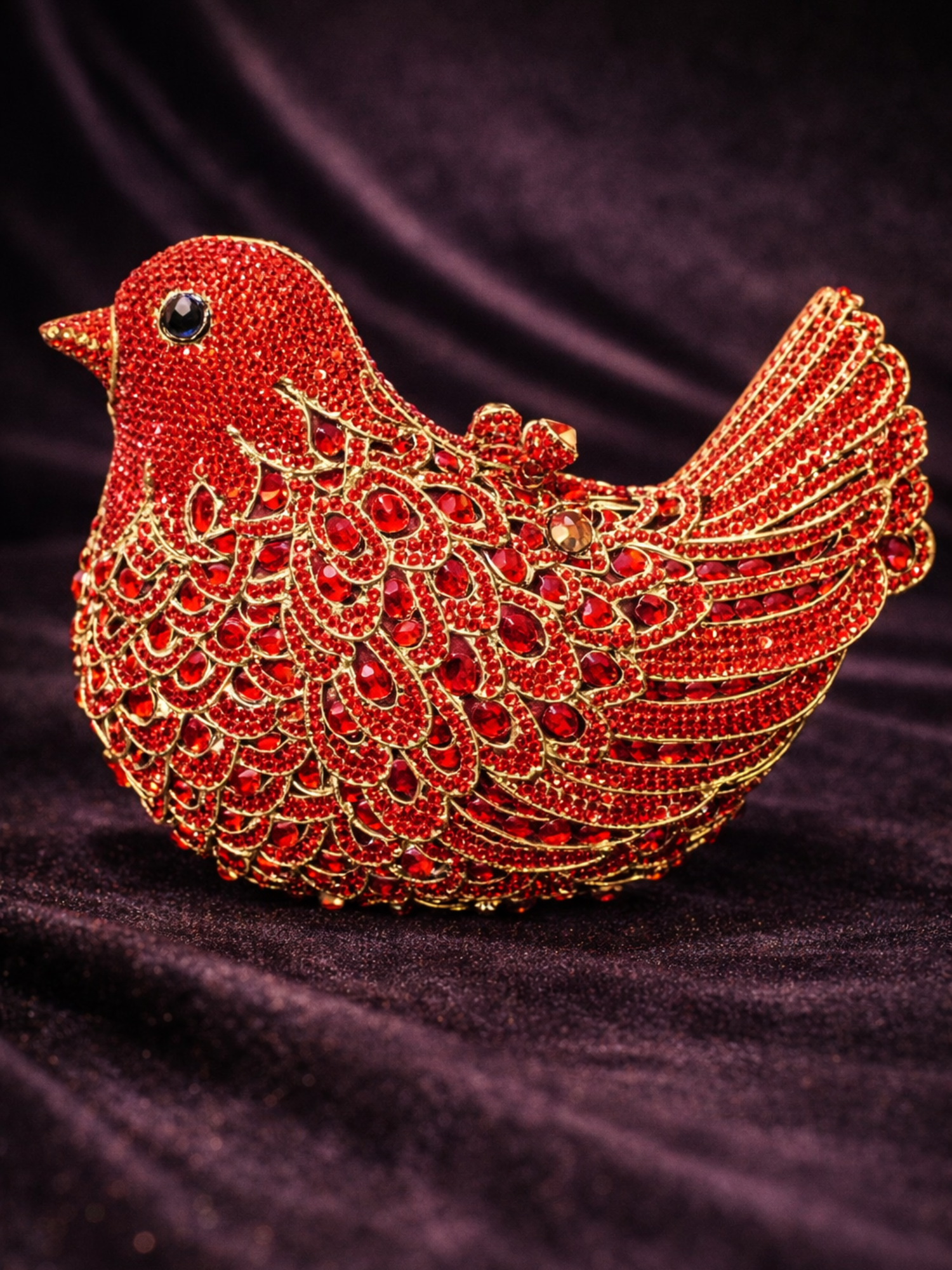 Gilded Sparrow Evening Clutch