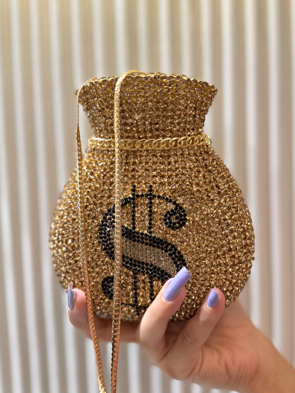Golden Money Clutch