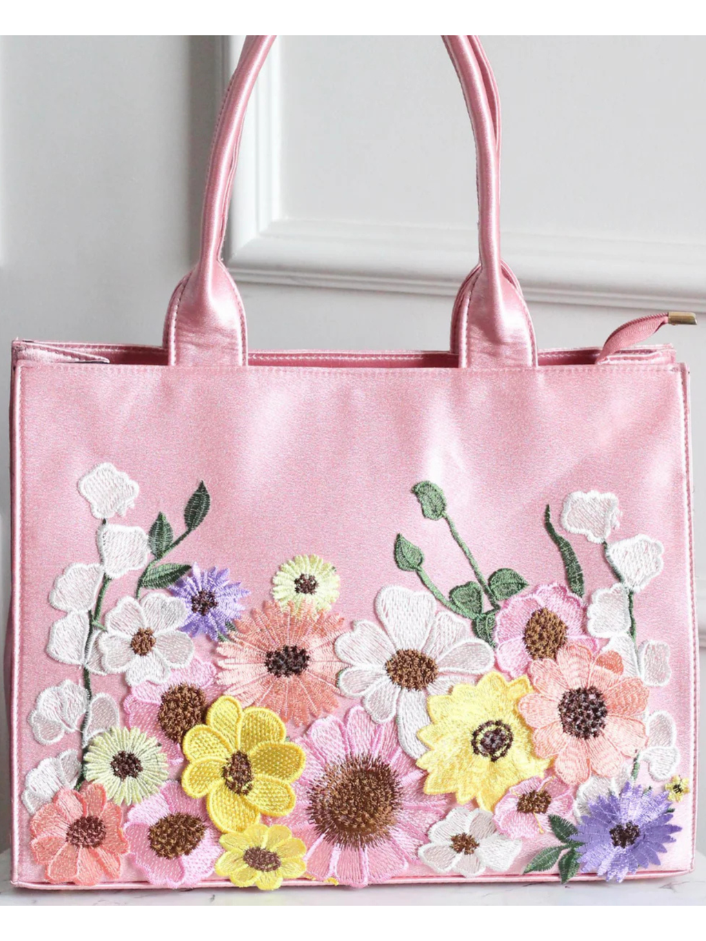 Rosy Pink  Bloom Tote Bag