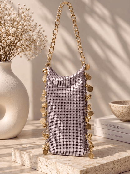 Royal Coin Mesh Sling Bag