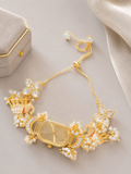 Ivory Royale Handmade Kundan Watch