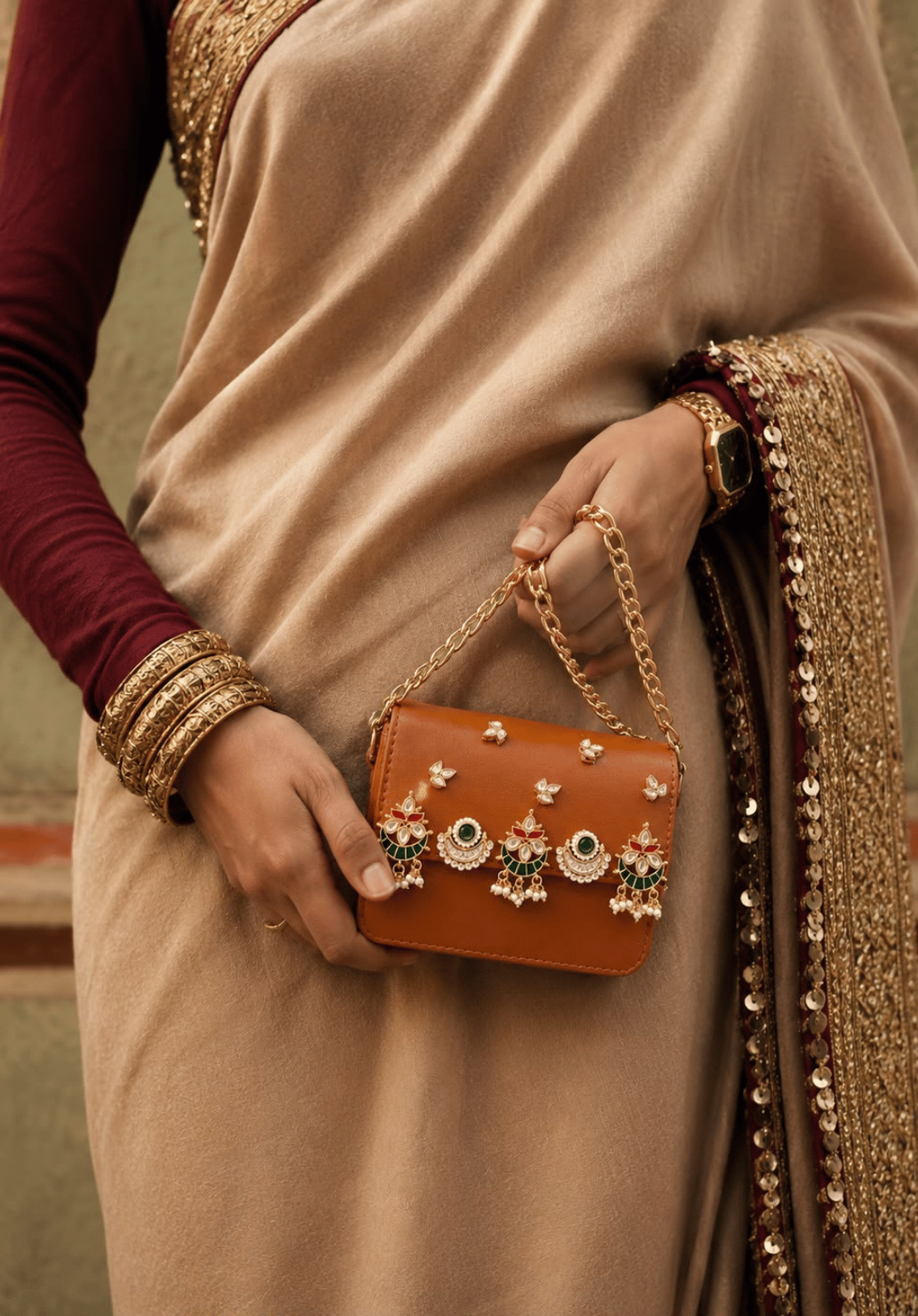 Rani Kundan Mini Bag