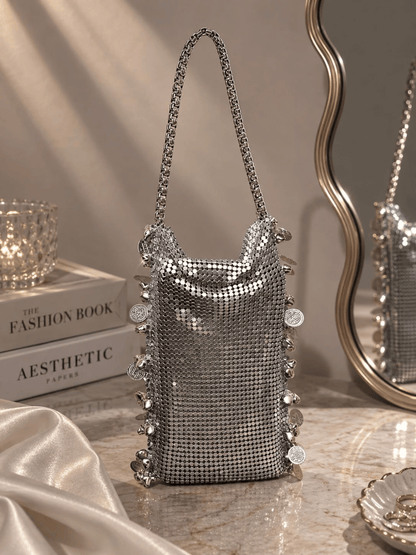 Royal Coin Mesh Sling Bag