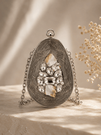 Aura Oval Mini Clutch