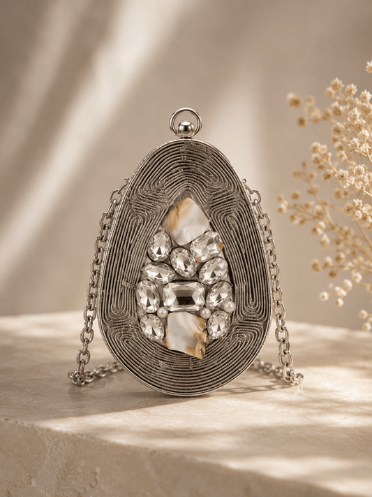 Aura Oval Mini Clutch