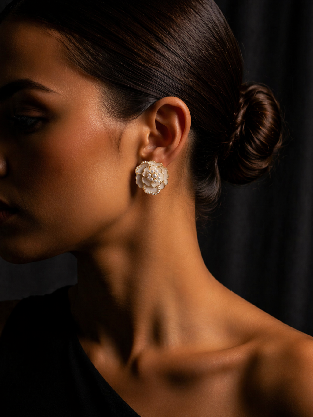 Pearl Bloom Stud Earrings