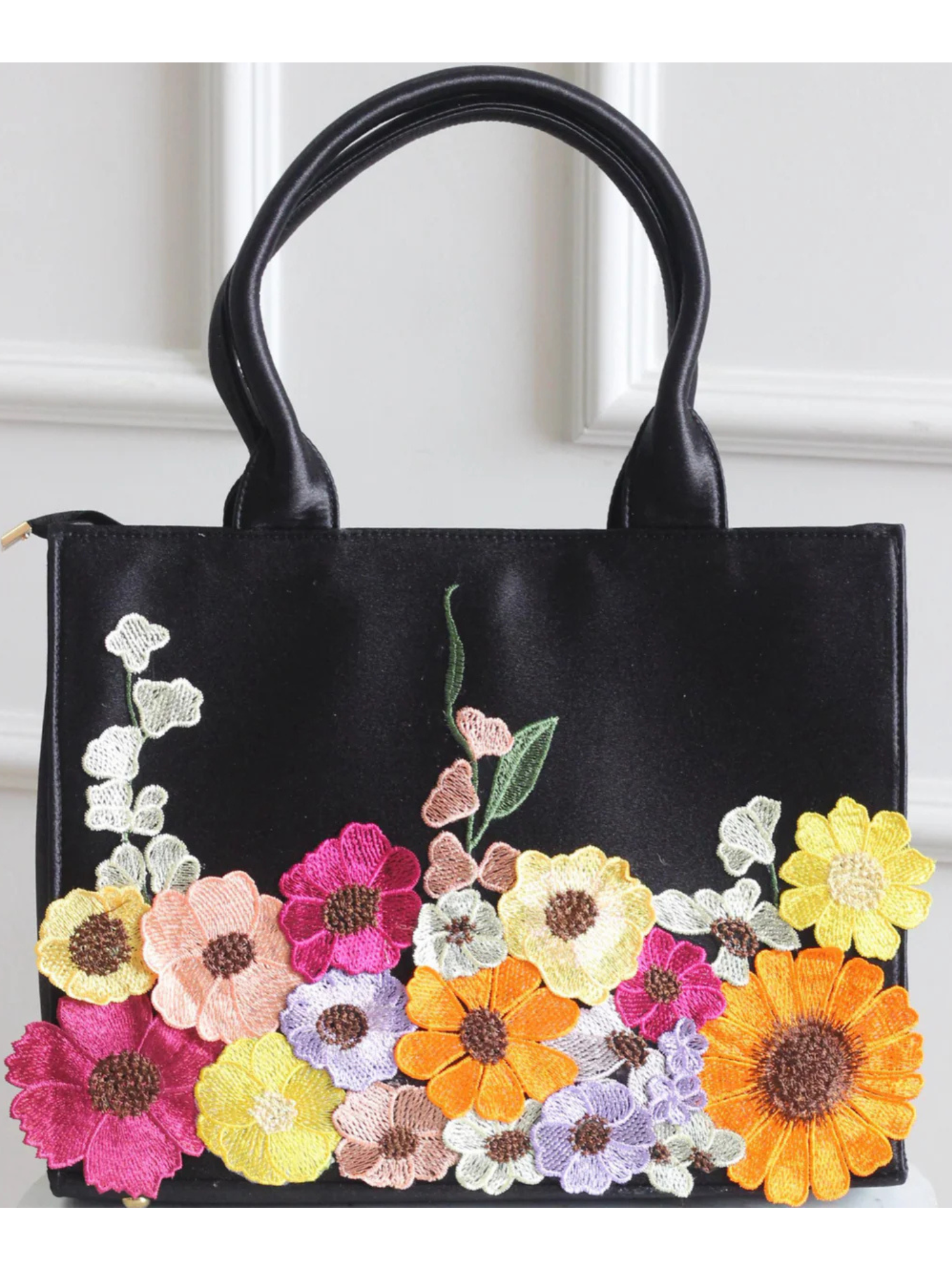 Midnight Garden Bloom Tote Bag