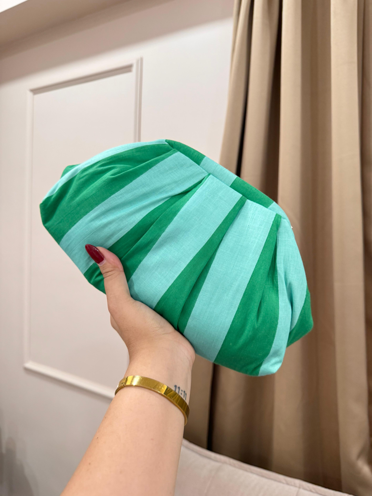 Pastel Stripe Cloud Bag