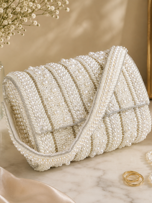 Pearl Whisper Flap Bag