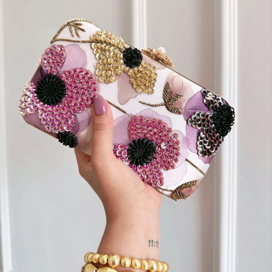Lily Luxe Embellished Clutch