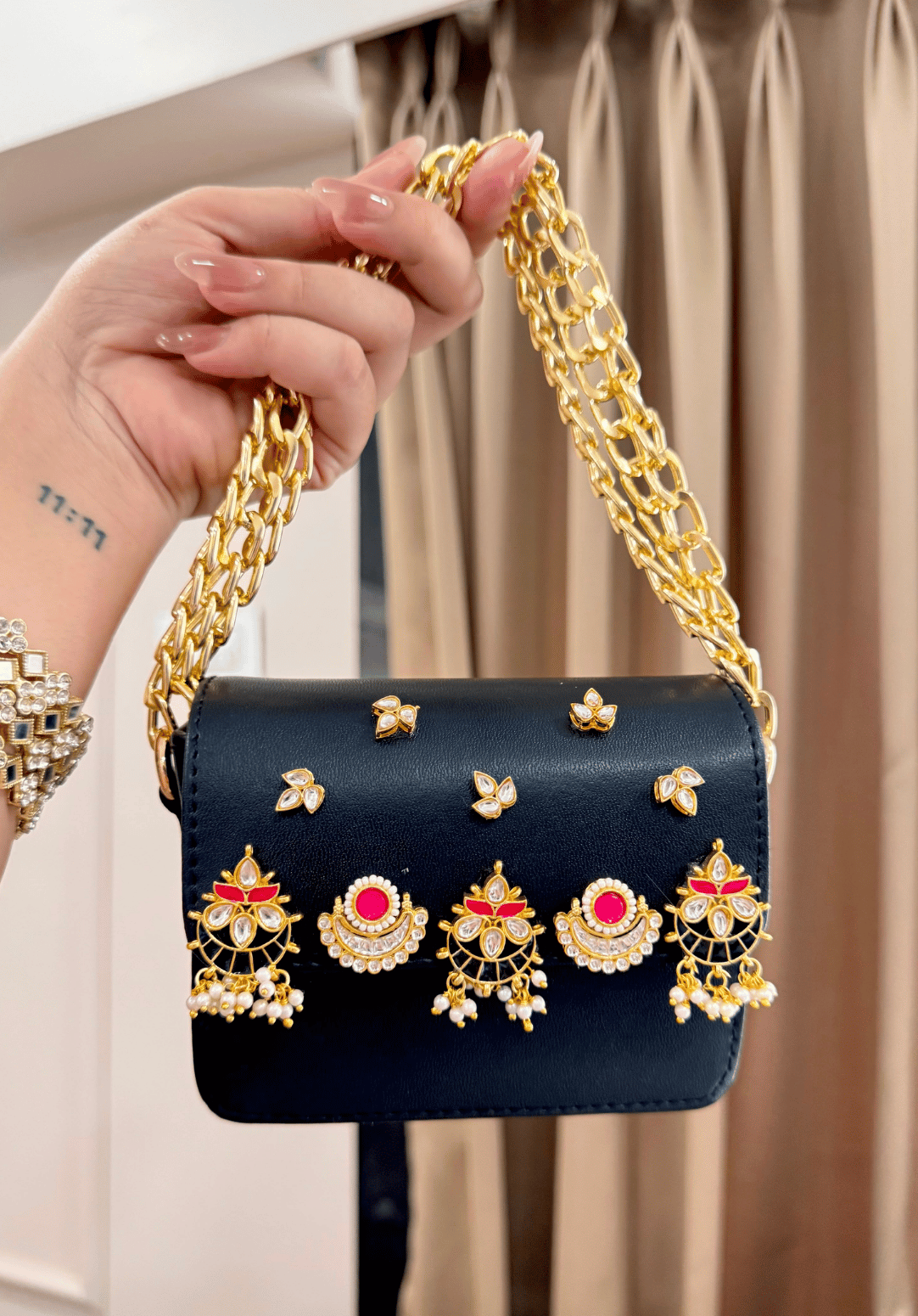 Rani Kundan Mini Bag