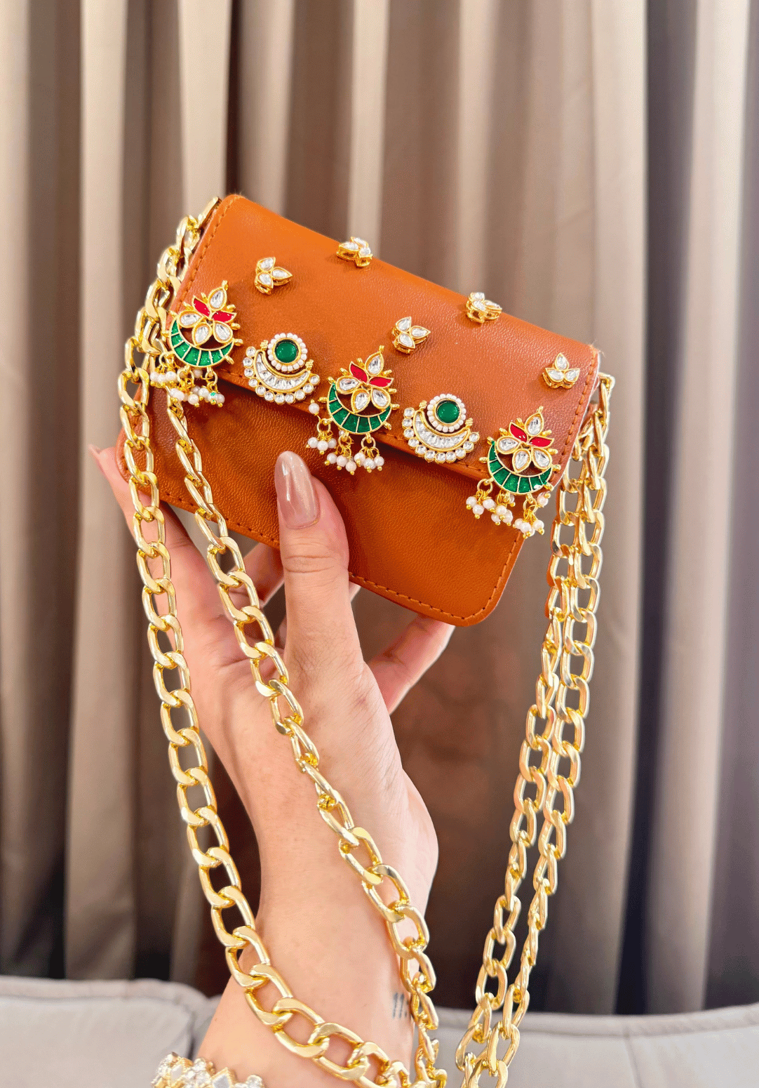 Rani Kundan Mini Bag