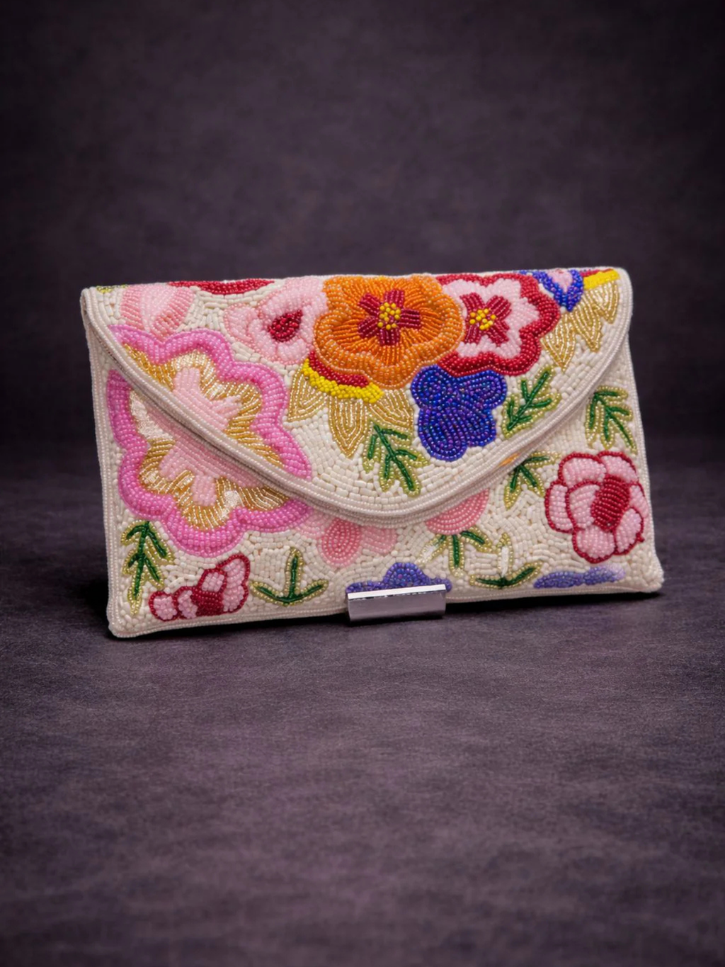 Gulnaar Bloom Envelope Clutch