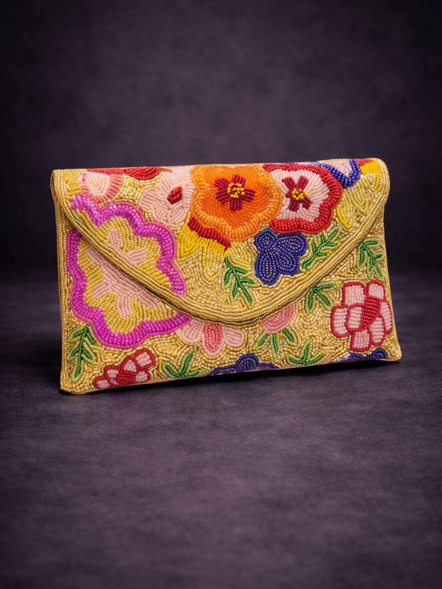Gulnaar Bloom Envelope Clutch