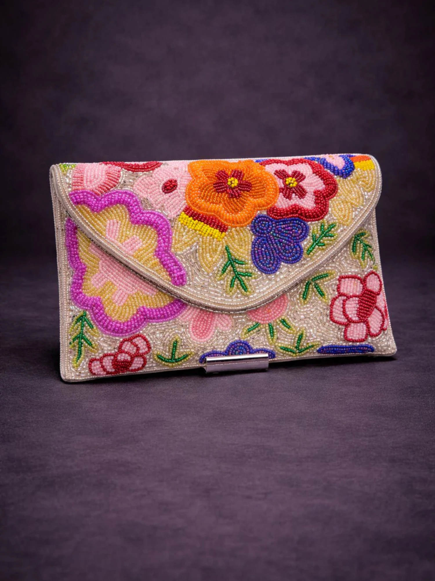 Gulnaar Bloom Envelope Clutch