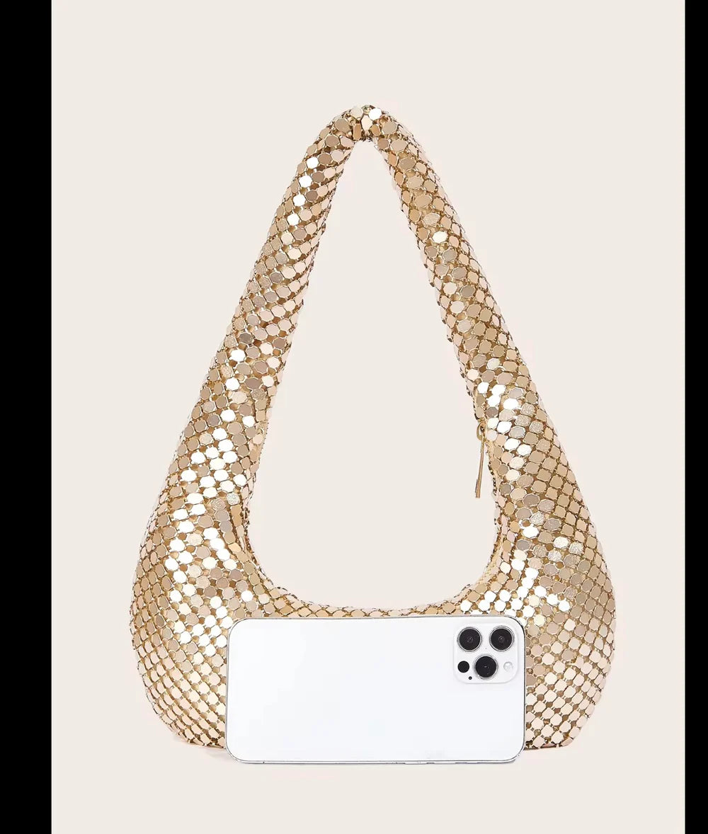 Luna Sequin Shoulder Bag (3 Colors)