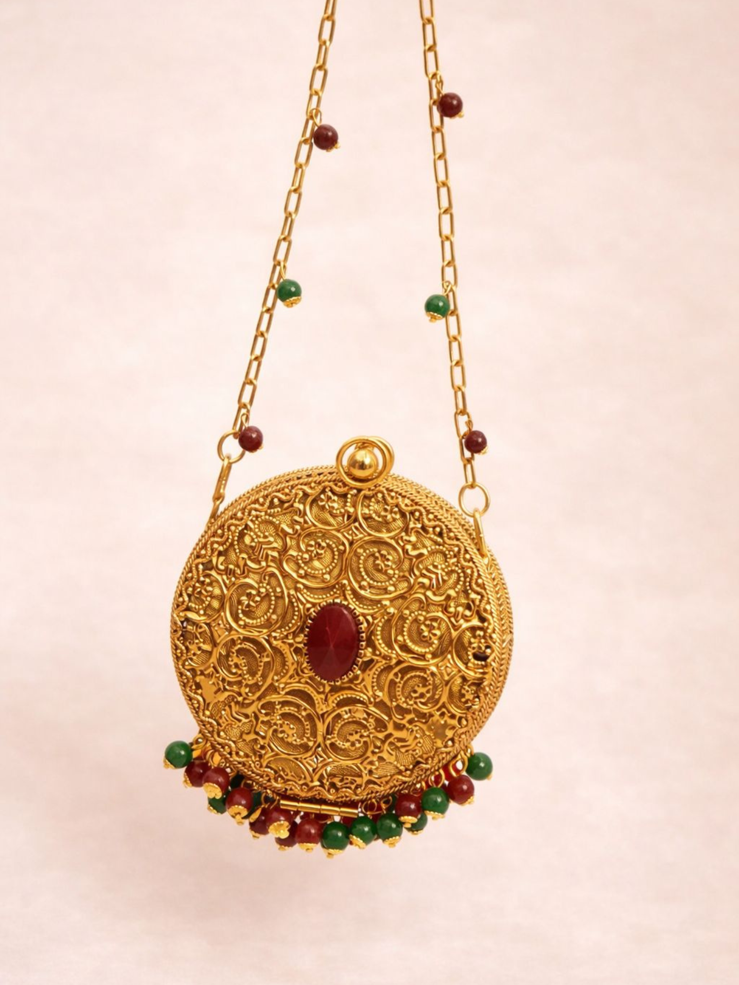 Noor Mahal Round Clutch