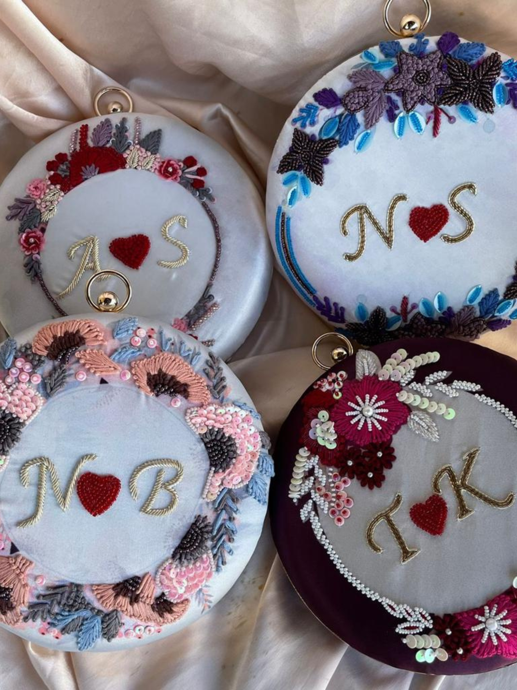 Plum Royale Heirloom Clutch