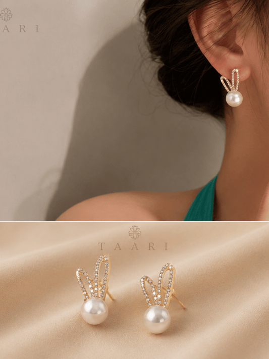 Lumi Pearl Bunny Earrings