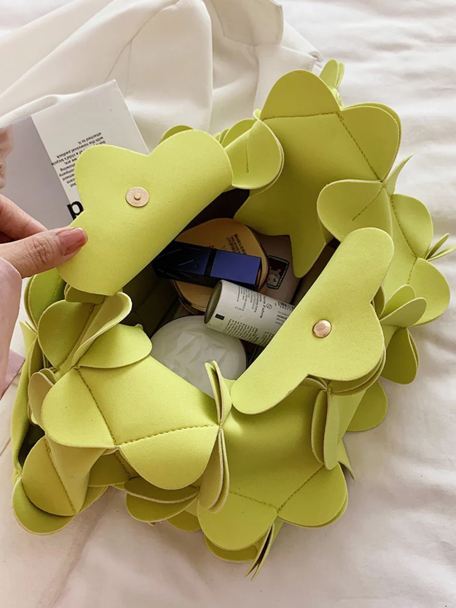 Lime Petal Bloom Bag