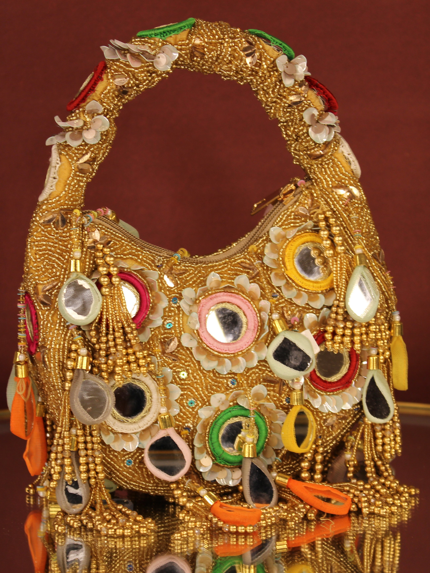 Tassel Fiesta Mirror Bag