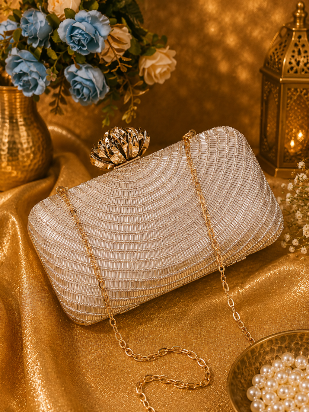 Pearl Wave Clutch
