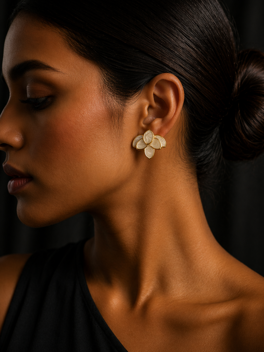 Petal Glow Stud Earrings