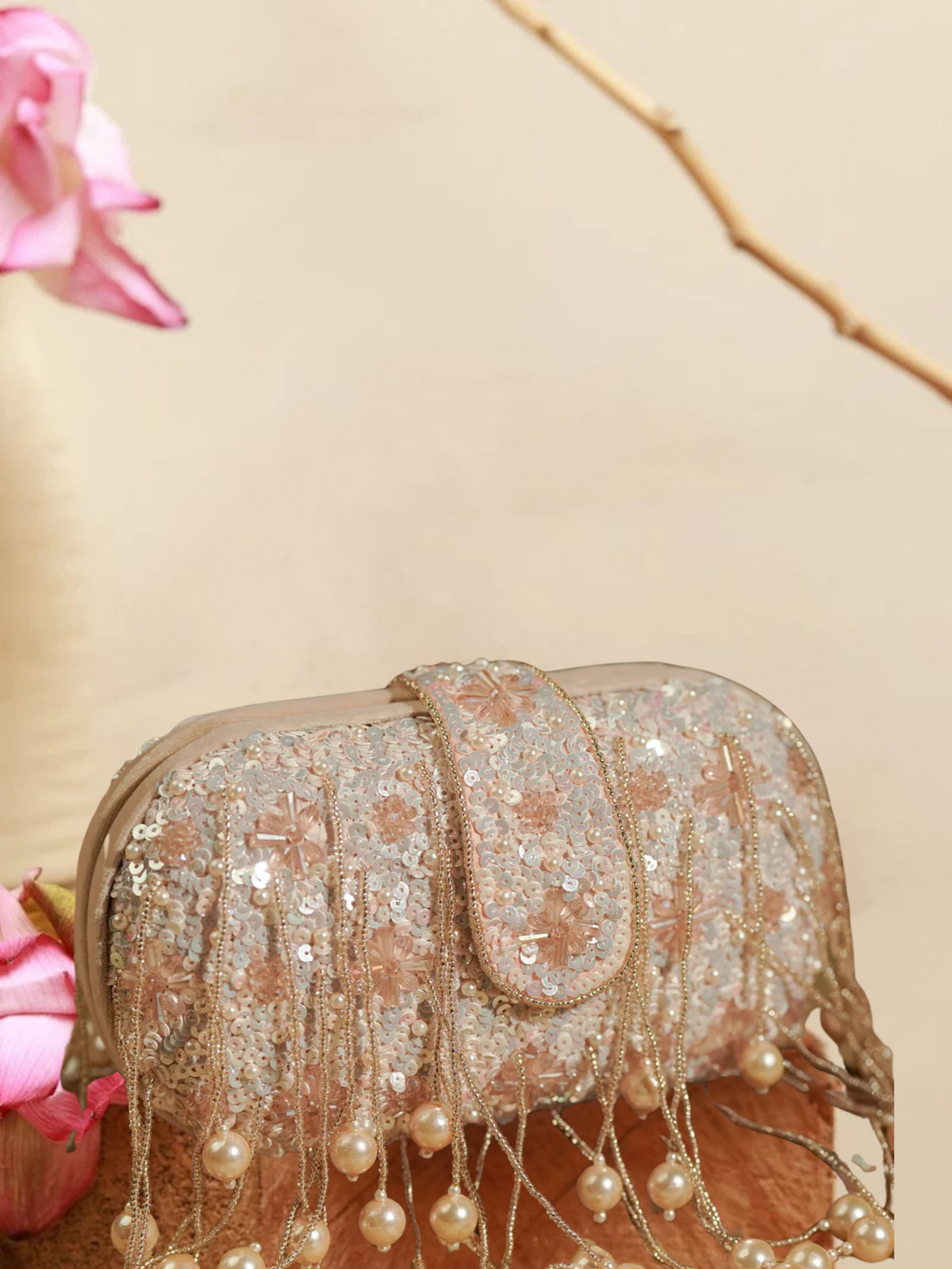 Rosé Drape Bag
