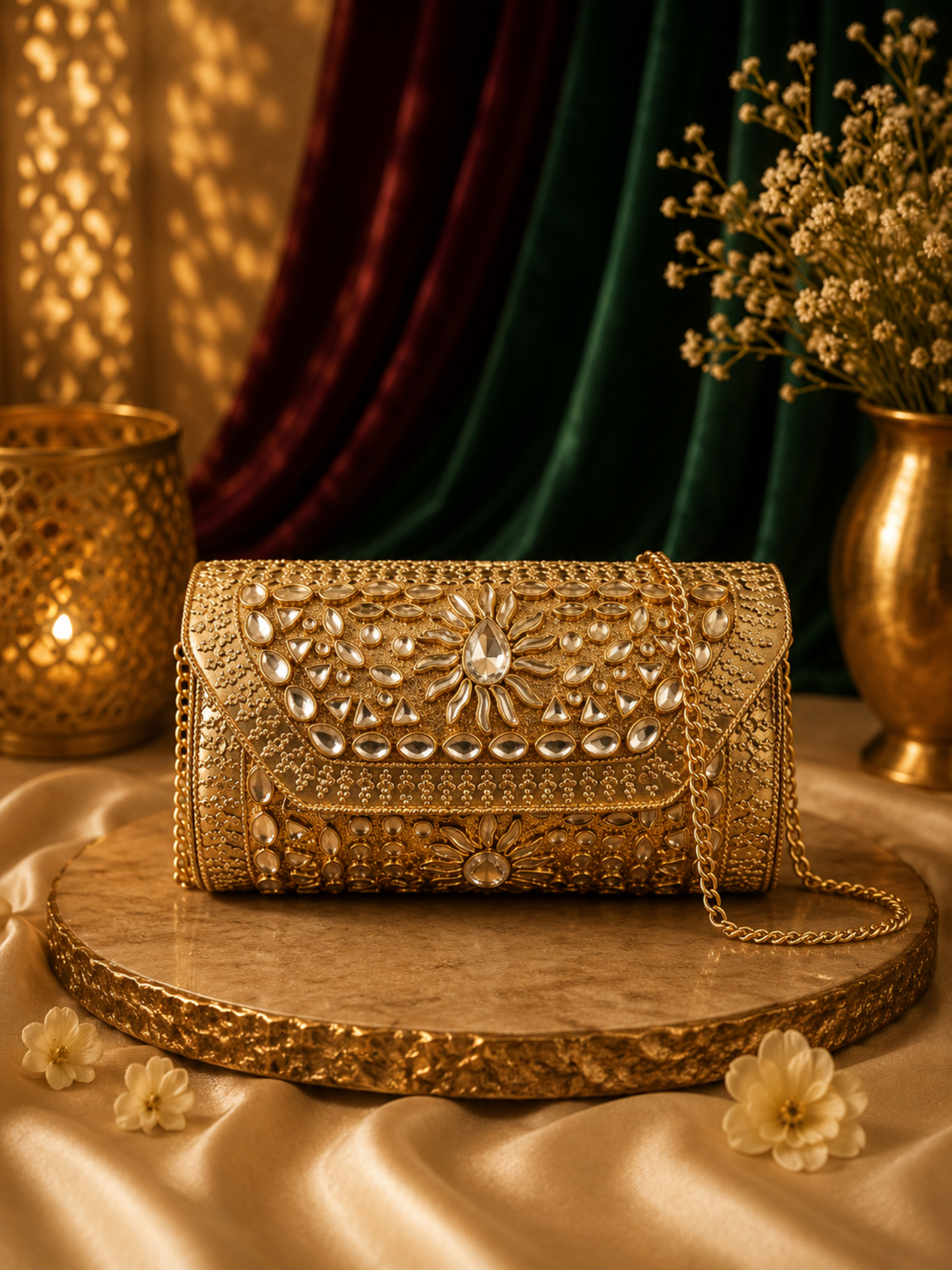 Radiance Crescent Mini Clutch