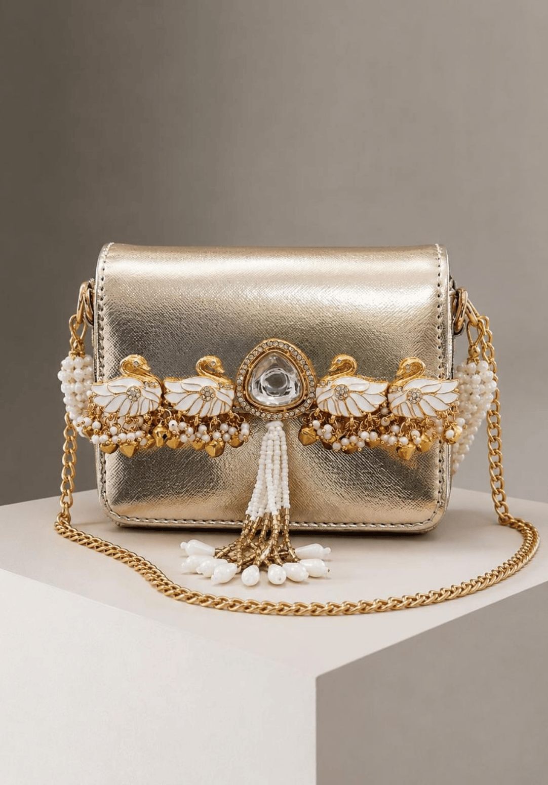 Swan Charm Mini Bag