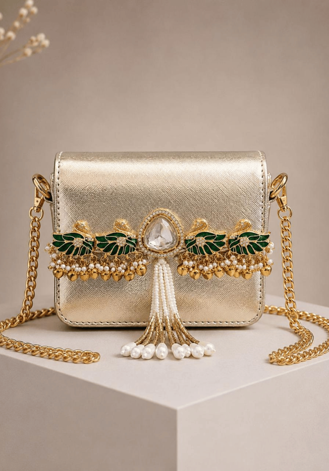 Swan Charm Mini Bag