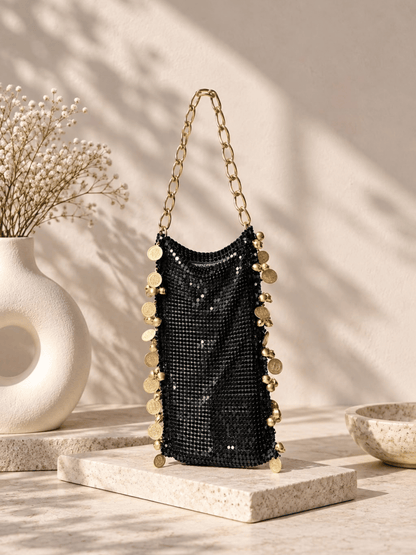 Royal Coin Mesh Sling Bag