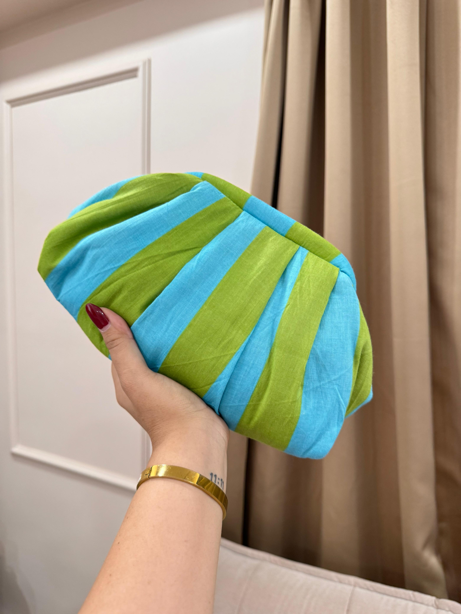 Pastel Stripe Cloud Bag