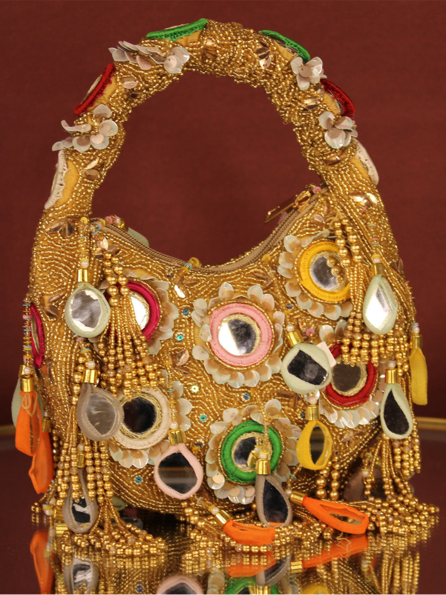 Tassel Fiesta Mirror Bag