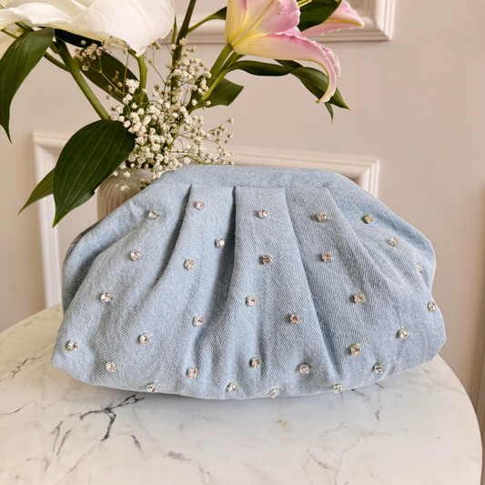 Twilight Stone Denim Clutch
