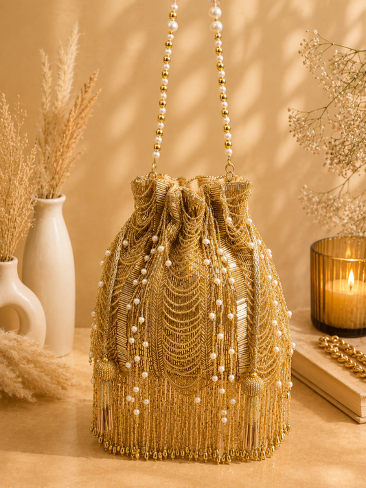 Golden Glam Potli