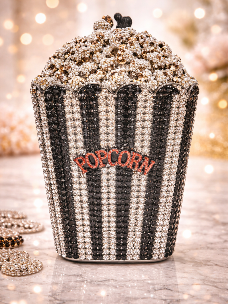 Popcorn Crystal Clutch