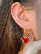 Scarlet Hearts Earrings