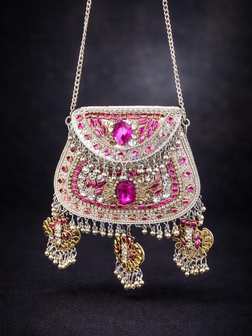 Royal Ruby Jharokha Mini Clutch