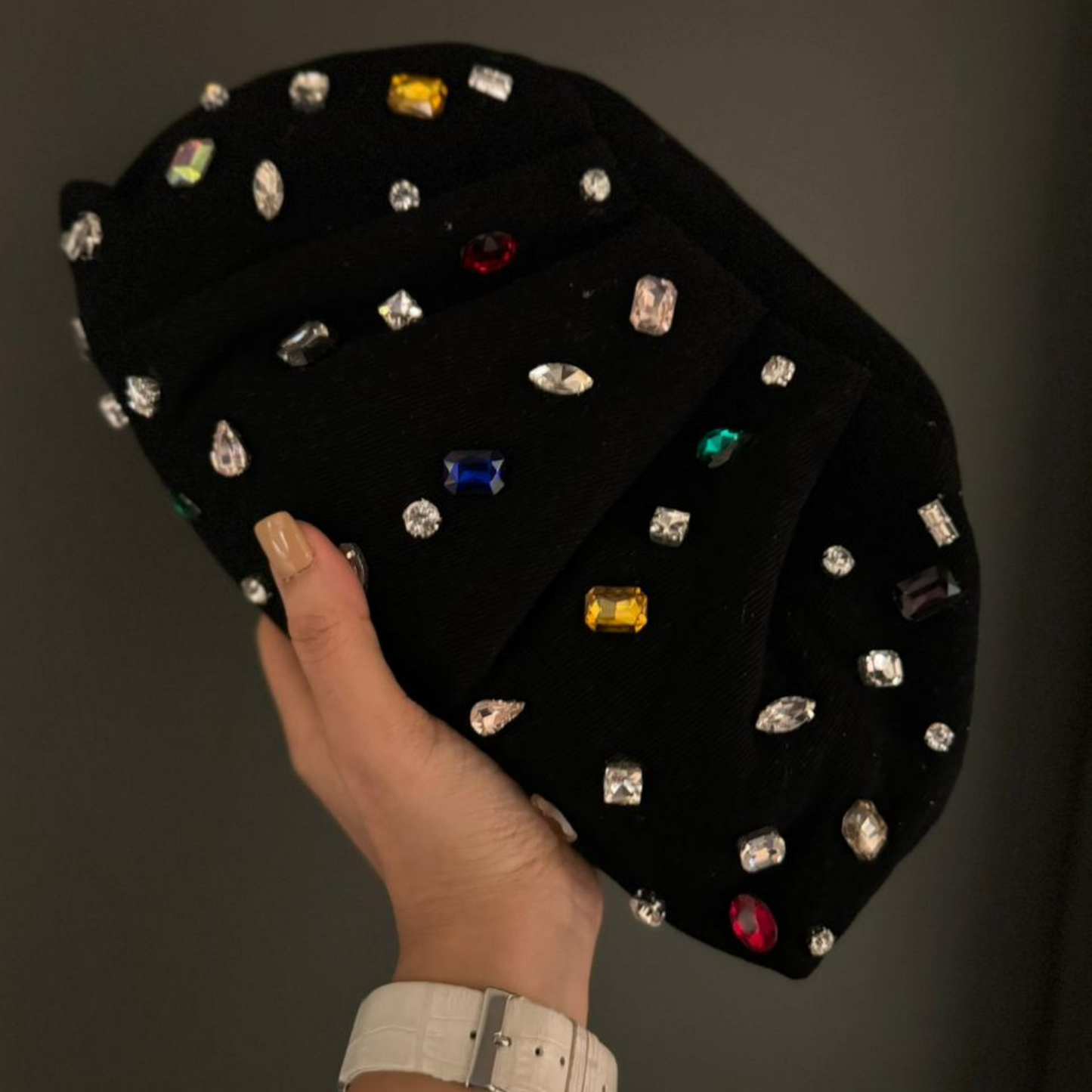 Stellar Dazzle Denim Clutch
