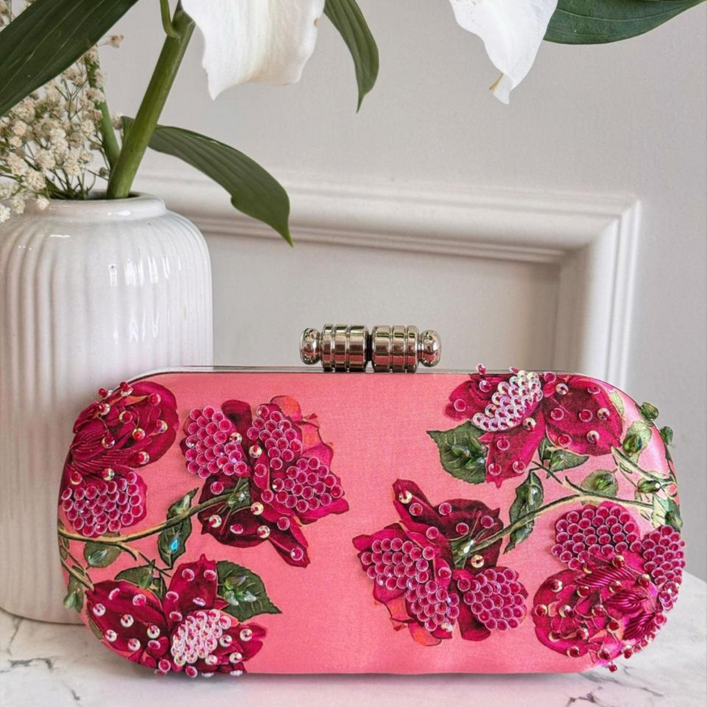 Bloom Luxe Embellished Clutch
