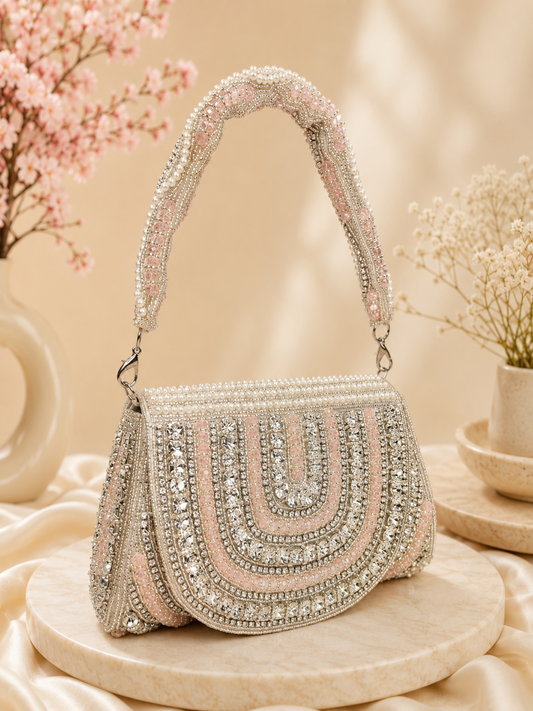 Sitara Blush Clutch