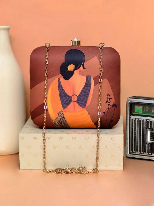 Indian Women Printed Clutch