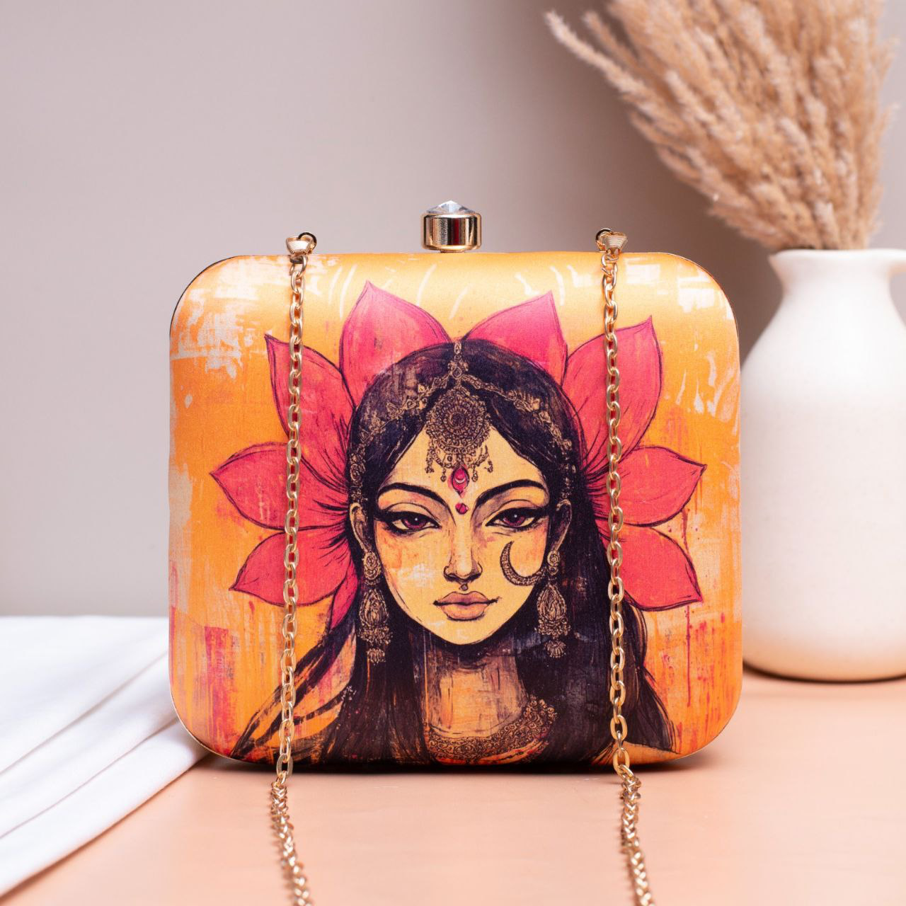 Women Mandala Printed Clutch
