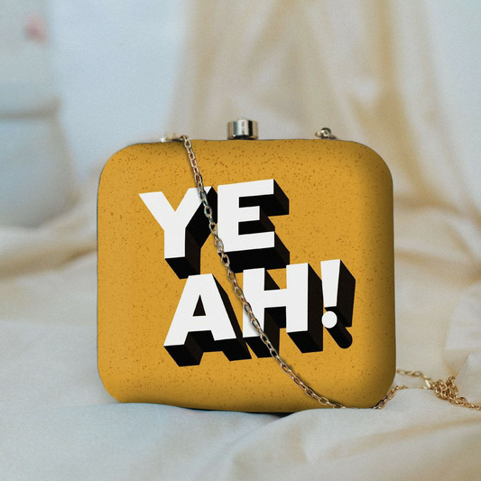 Ye Ah Printed square Clutch
